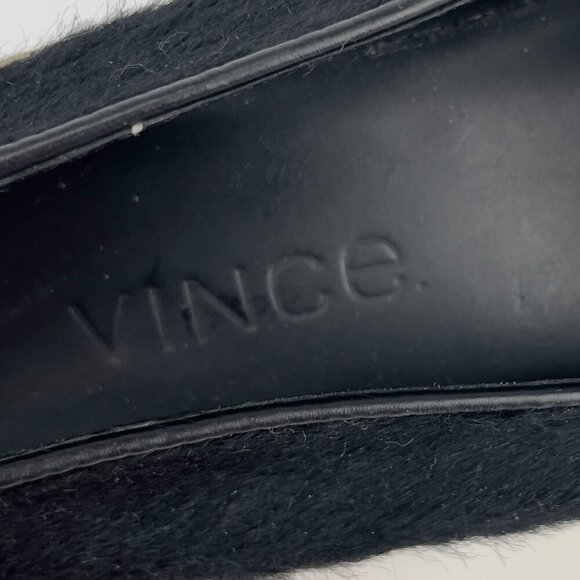 VINCE‎ Blair Calf Hair Slip-On Elastic Gore Black Flatform Sneakers Sz 5M EUR 35 - Picture 11 of 12